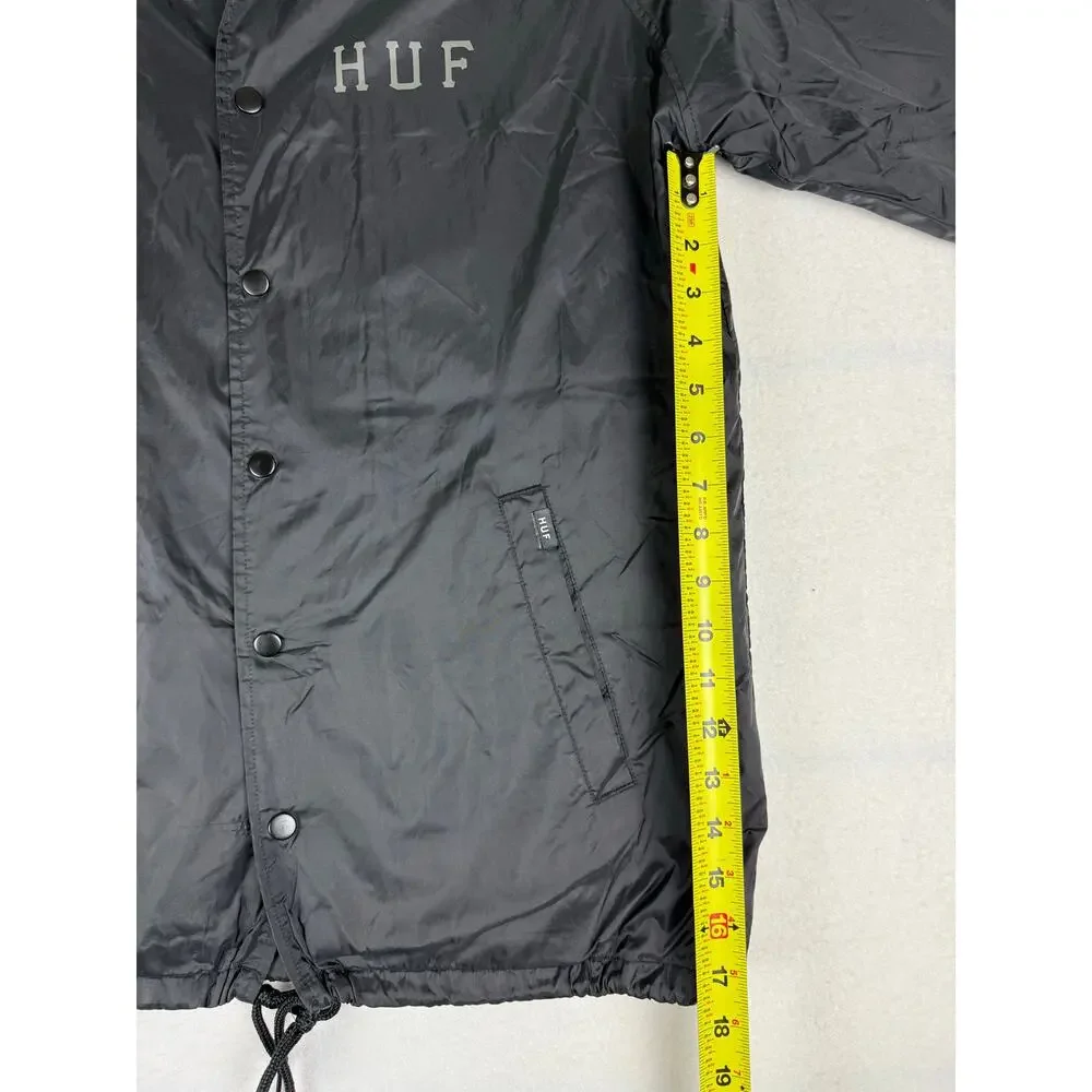 HUF Men's Black Lightweight Jacket - Size M - Pre-owned